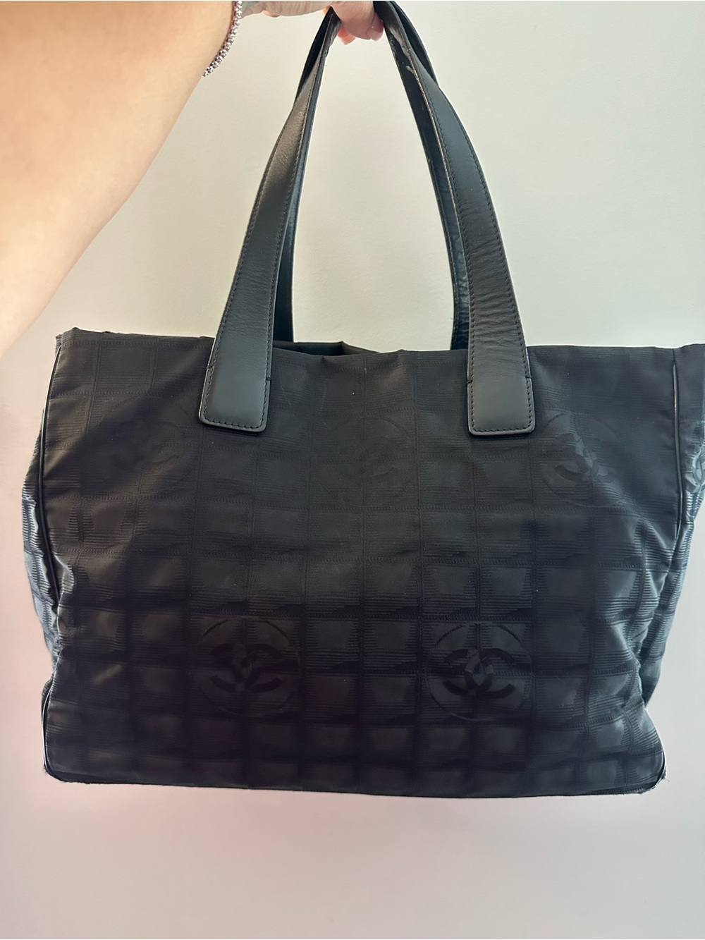 CHANEL Black Travel Line Tote